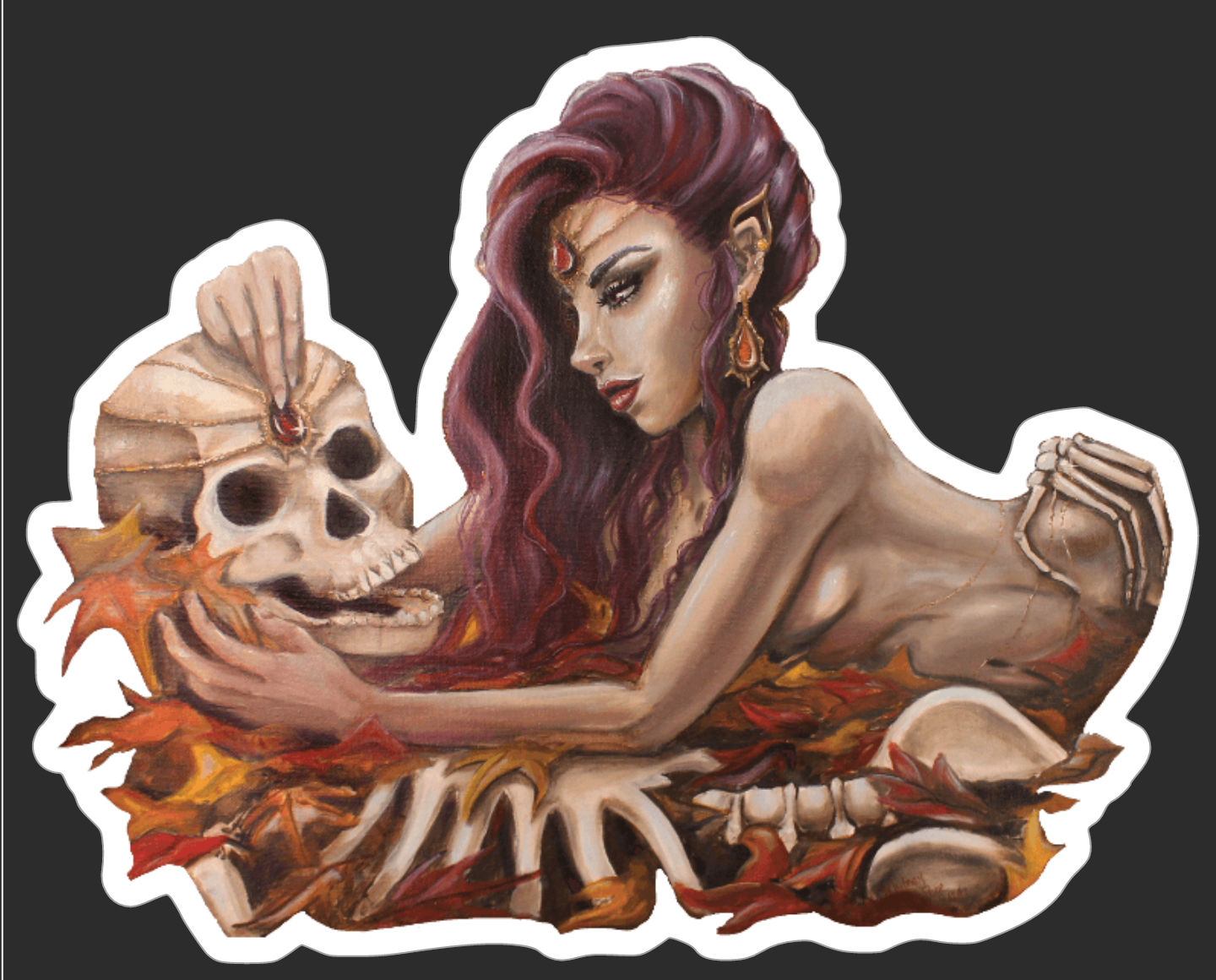 *The Gorgeous Death - 4 x 3 by Whitney Paige (Stickers)