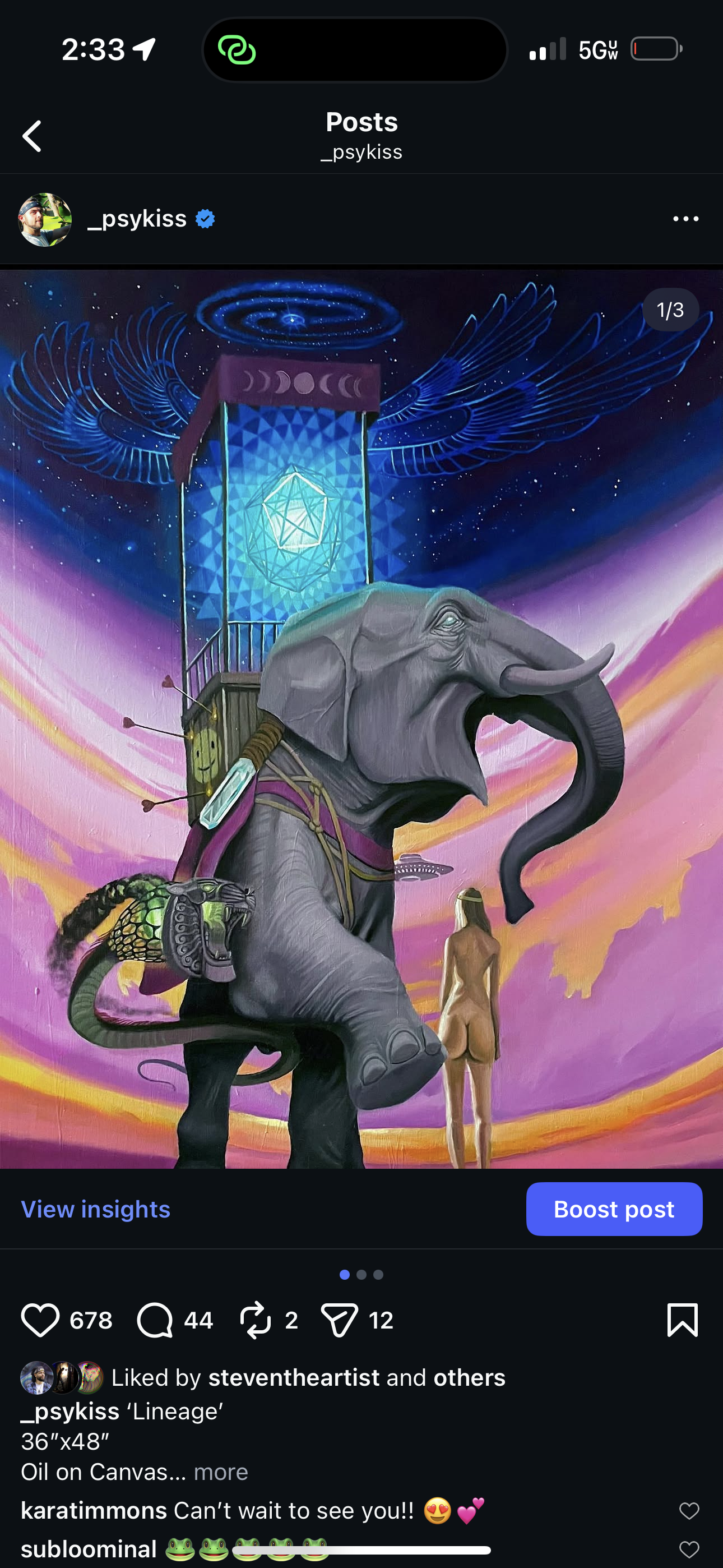 *Lineage - 16 x 20 by Psykiss (Canvas Print)