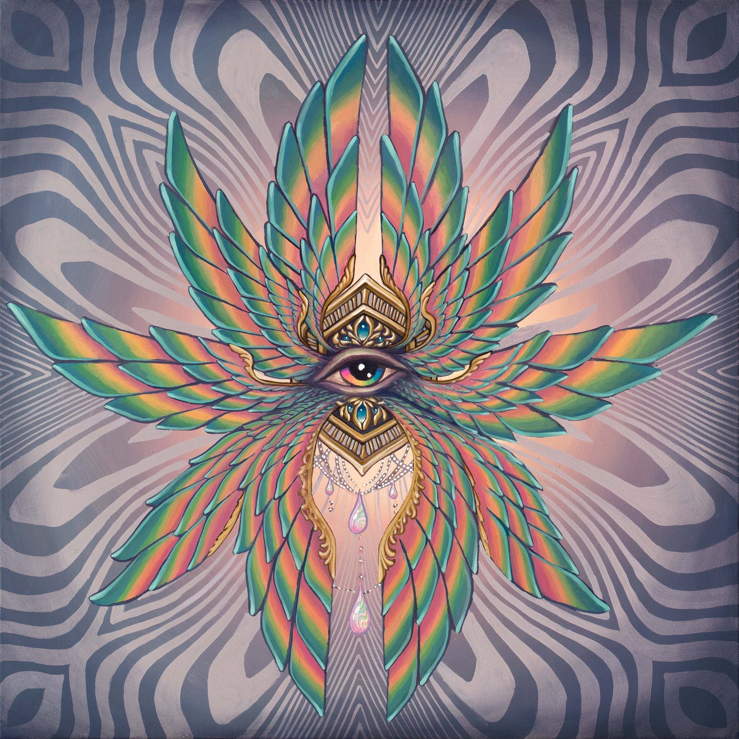 Seraphim - 16 x 16 by Sean Zenner (Canvas Print)