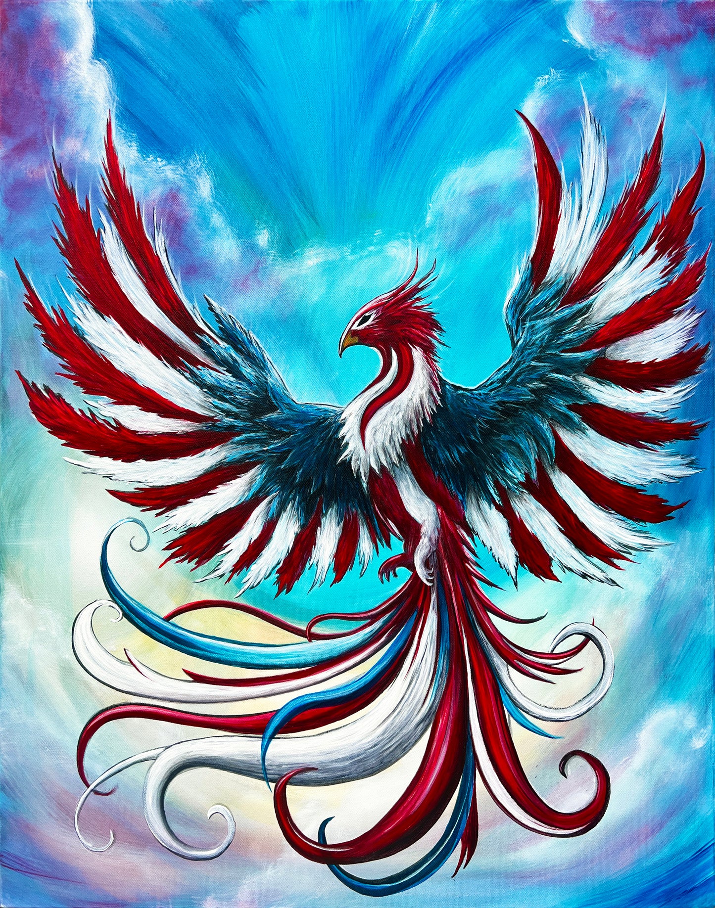 *"Embers of Eternity" - Original Painting - 30 x 24 by Sanzone Art (Original)