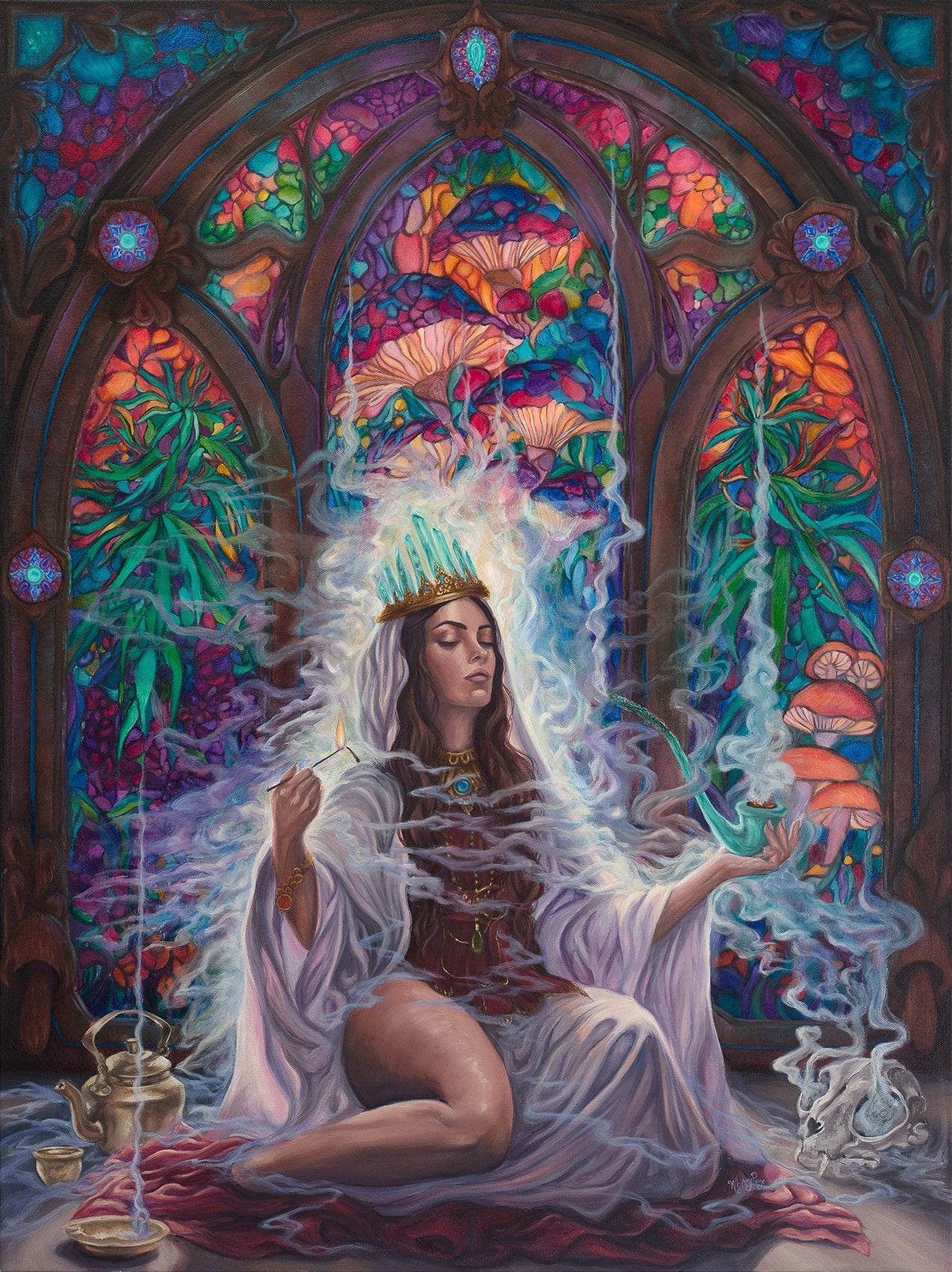High Priestess - 40 x 30 by Whitney Paige (Canvas Print)