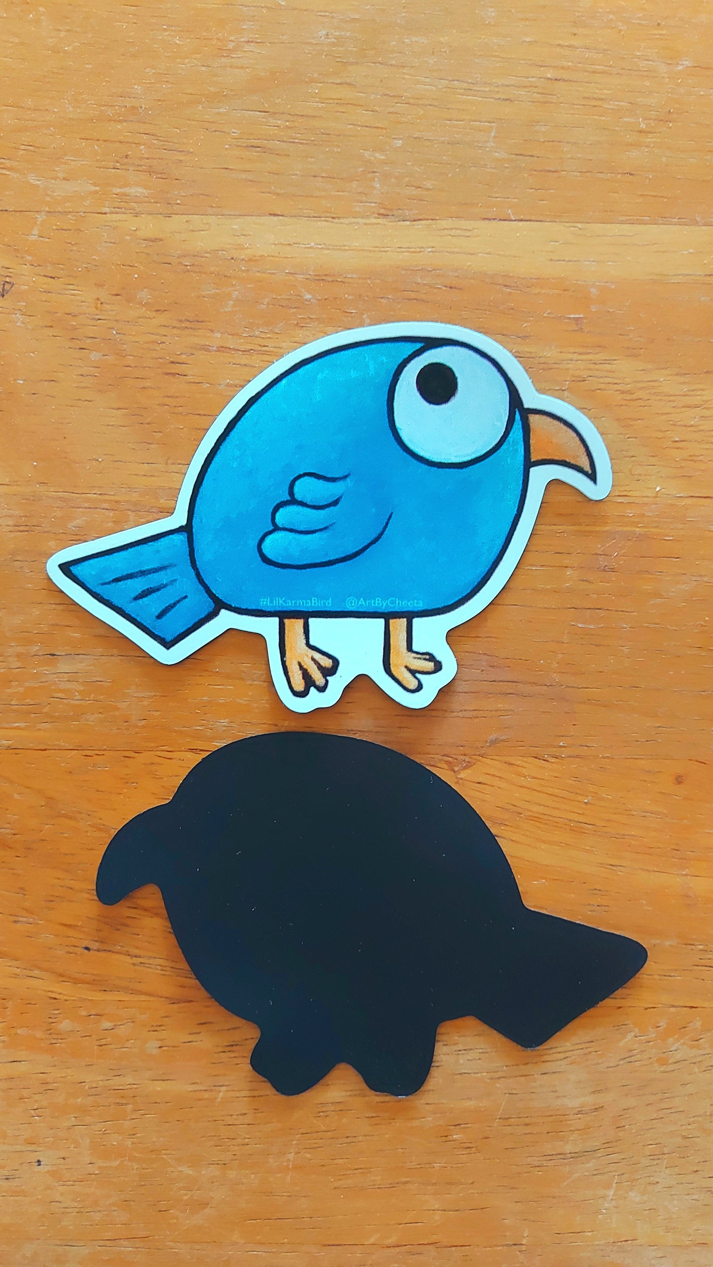 *Karma Bird Blue MAGNET - 3 x 4 by CHEETA (Other)