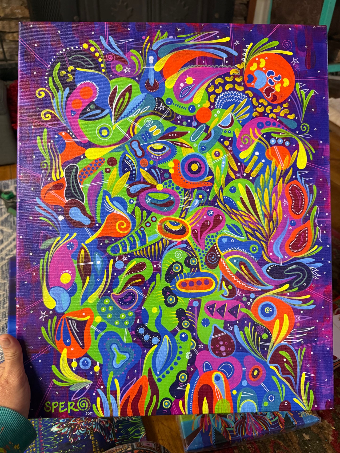 *“Ayadadoopeda” - 20 x 16 by Spero Art (Canvas Print)
