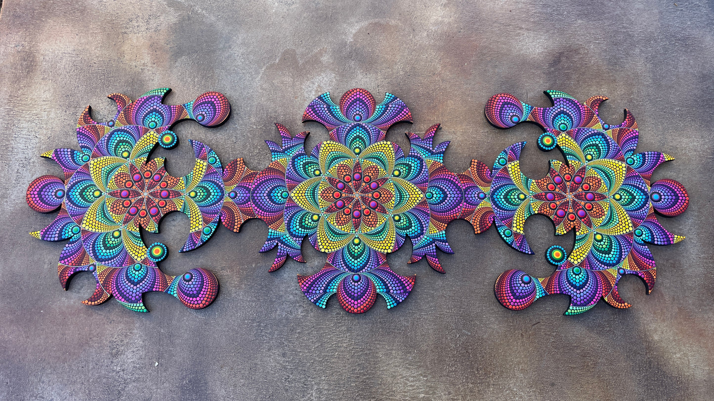 *Blossoms of Life - 24 x 67.5 by Brandon Rollin (Original)