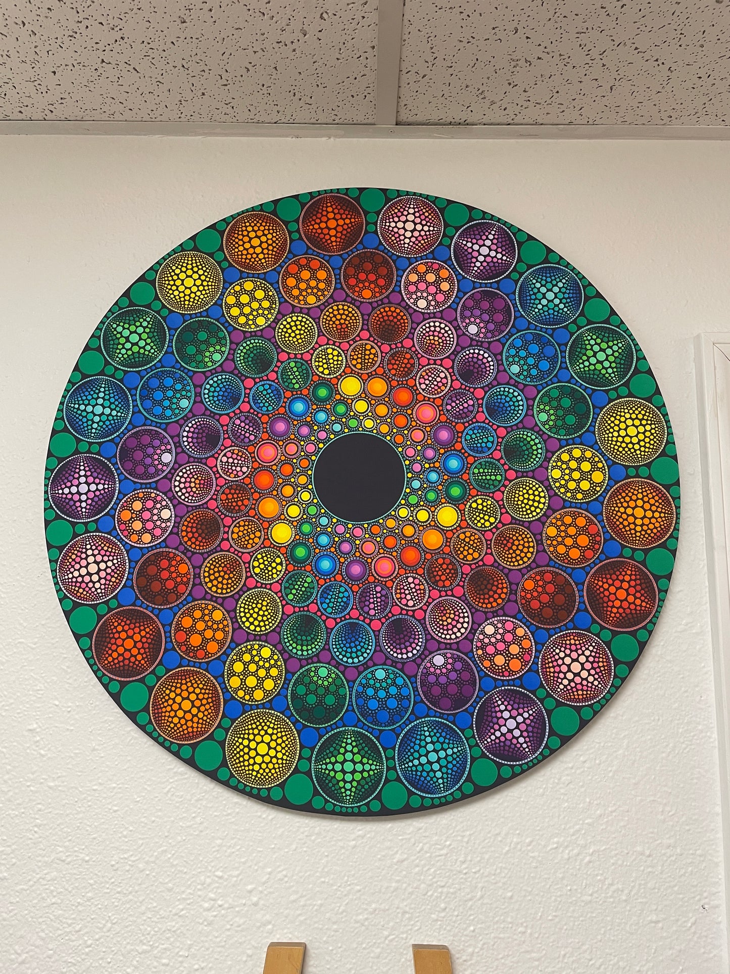 Orbital Void - 27 x 27 by Brandon Rollin (Canvas Print)