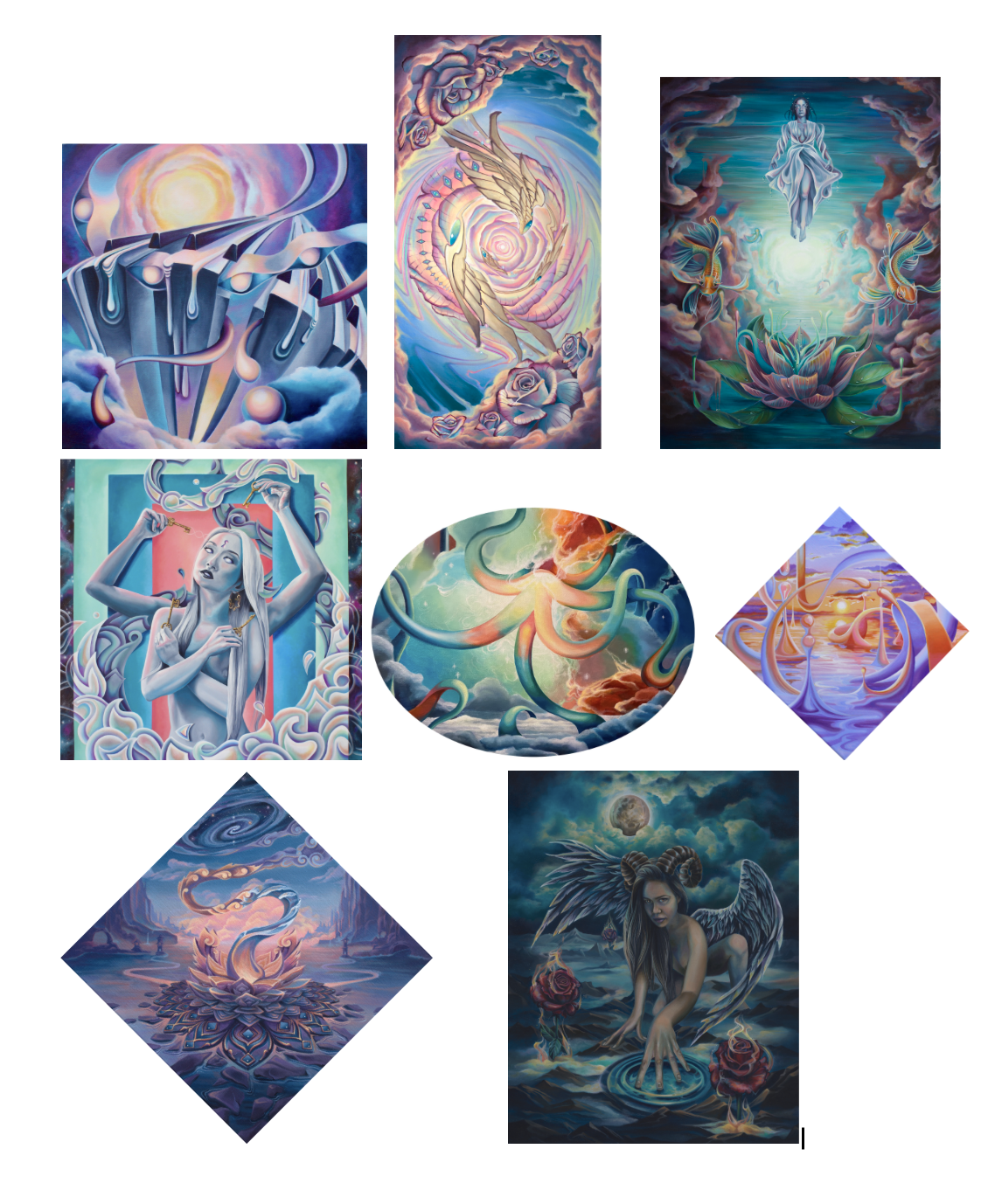 Small Assorted Paper Prints - 12 x 12 by Shannon Miguela (Poster Print)