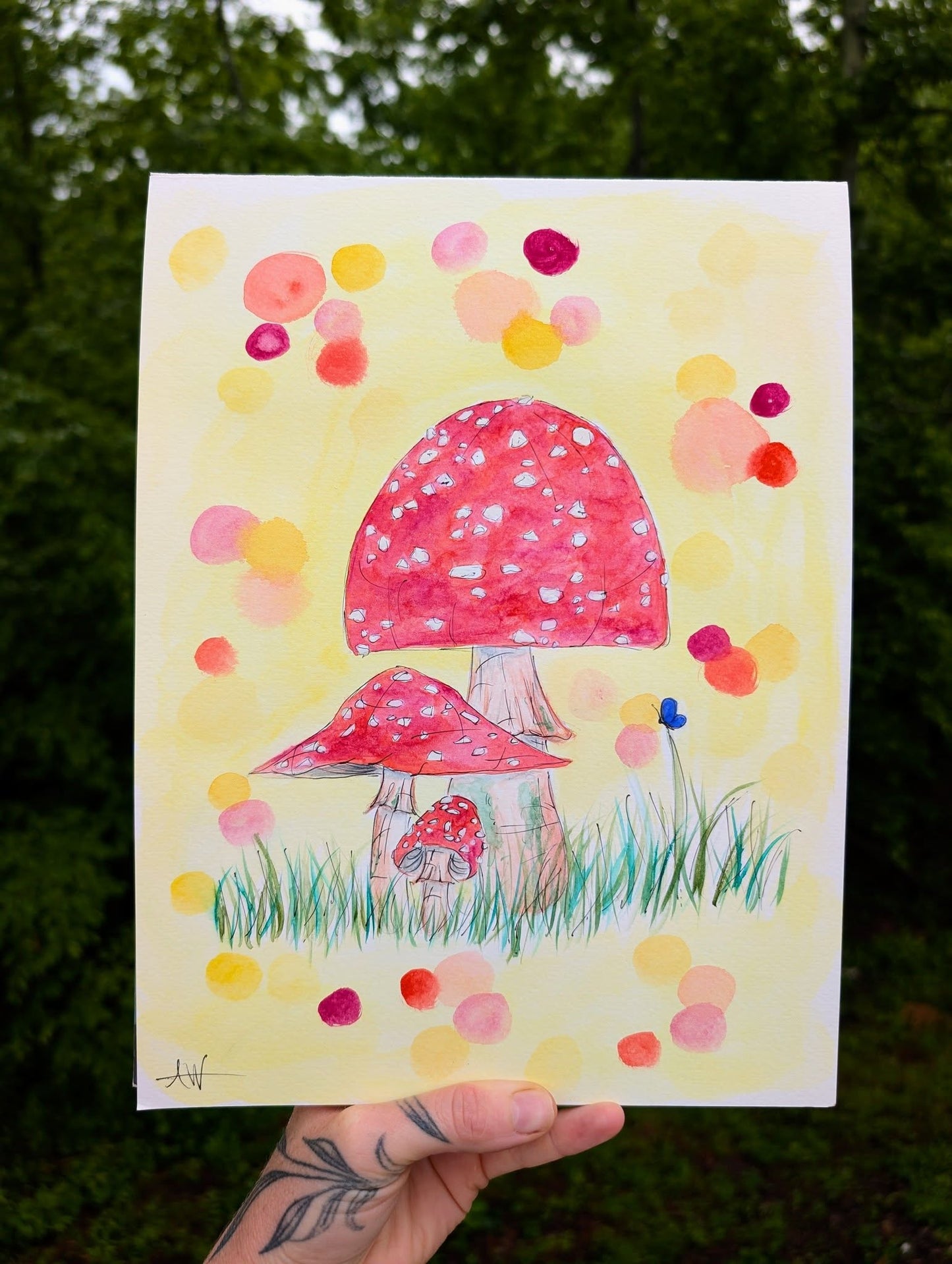 *Framed Watercolor Originals - 13 x 16 by Fae of Ilaria (Original)