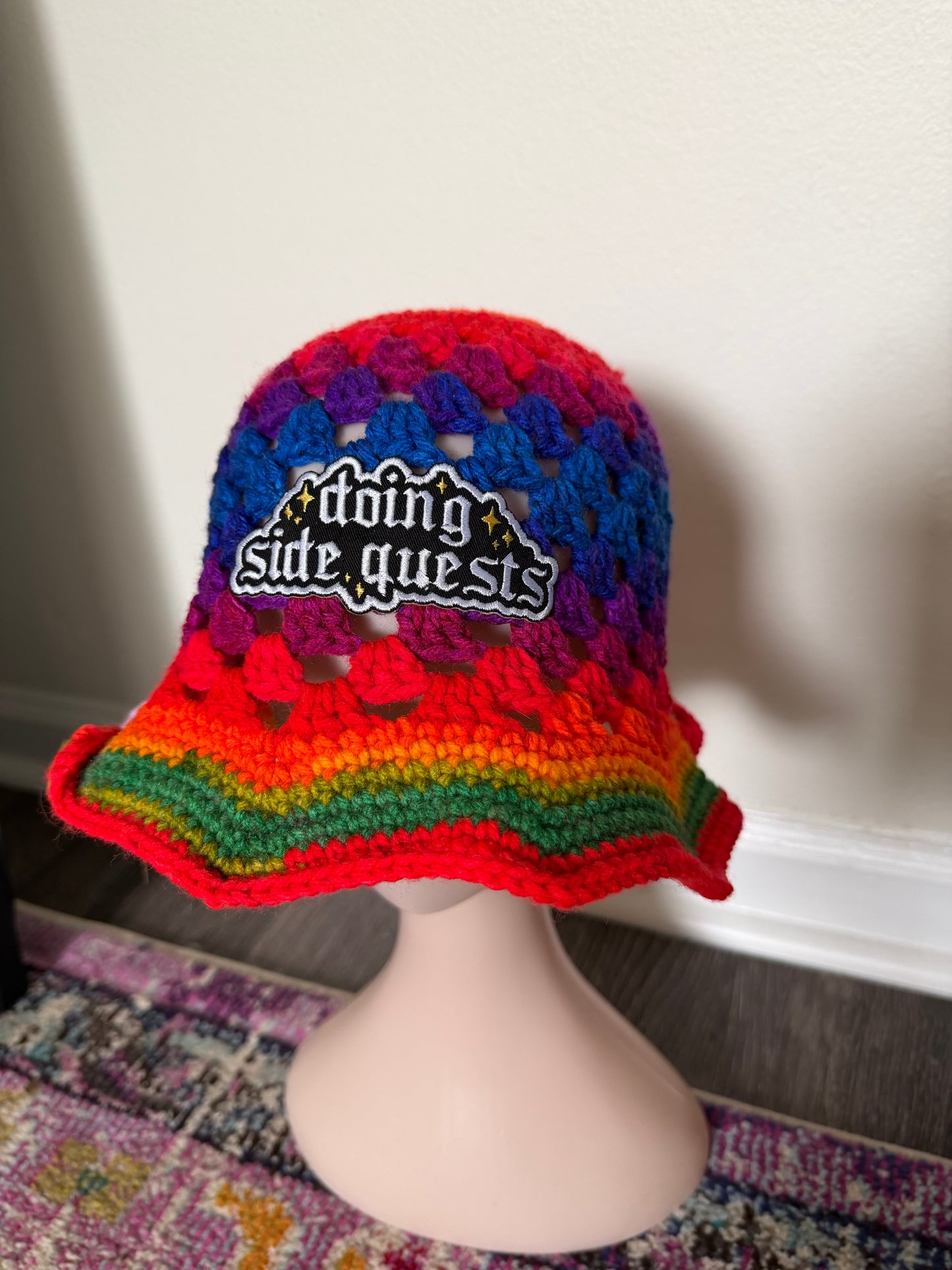 *Side Questing Rainbow Bucket - Medium by Wubby Wares (Apparel)