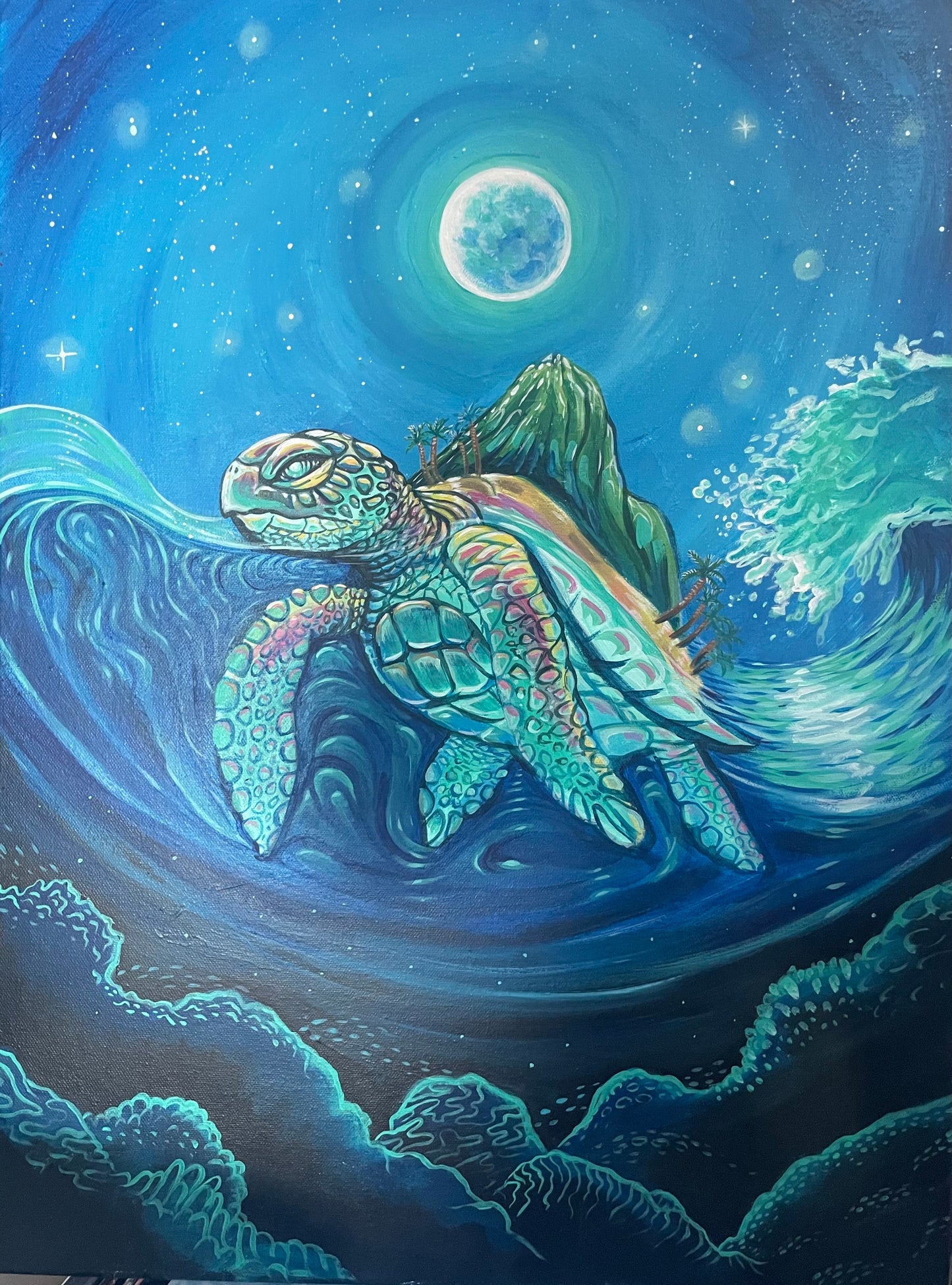 *Turtle Island - 18 x 24 by Ashley Simota (Original)