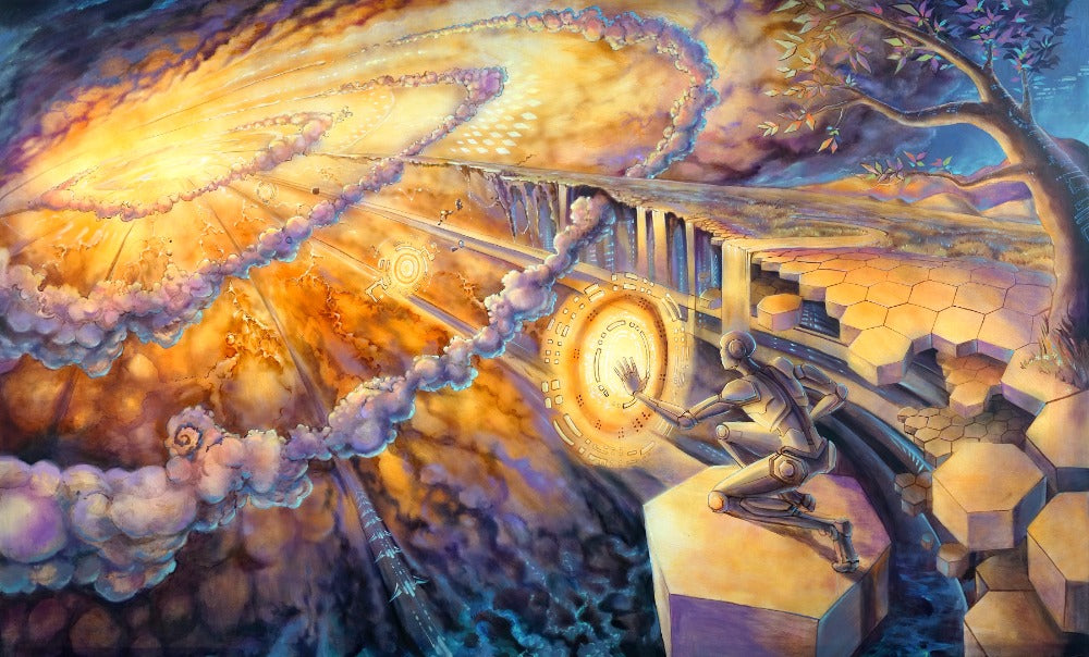 Builder of Worlds - 16 x 20 by Seth McMahon (Canvas Print)