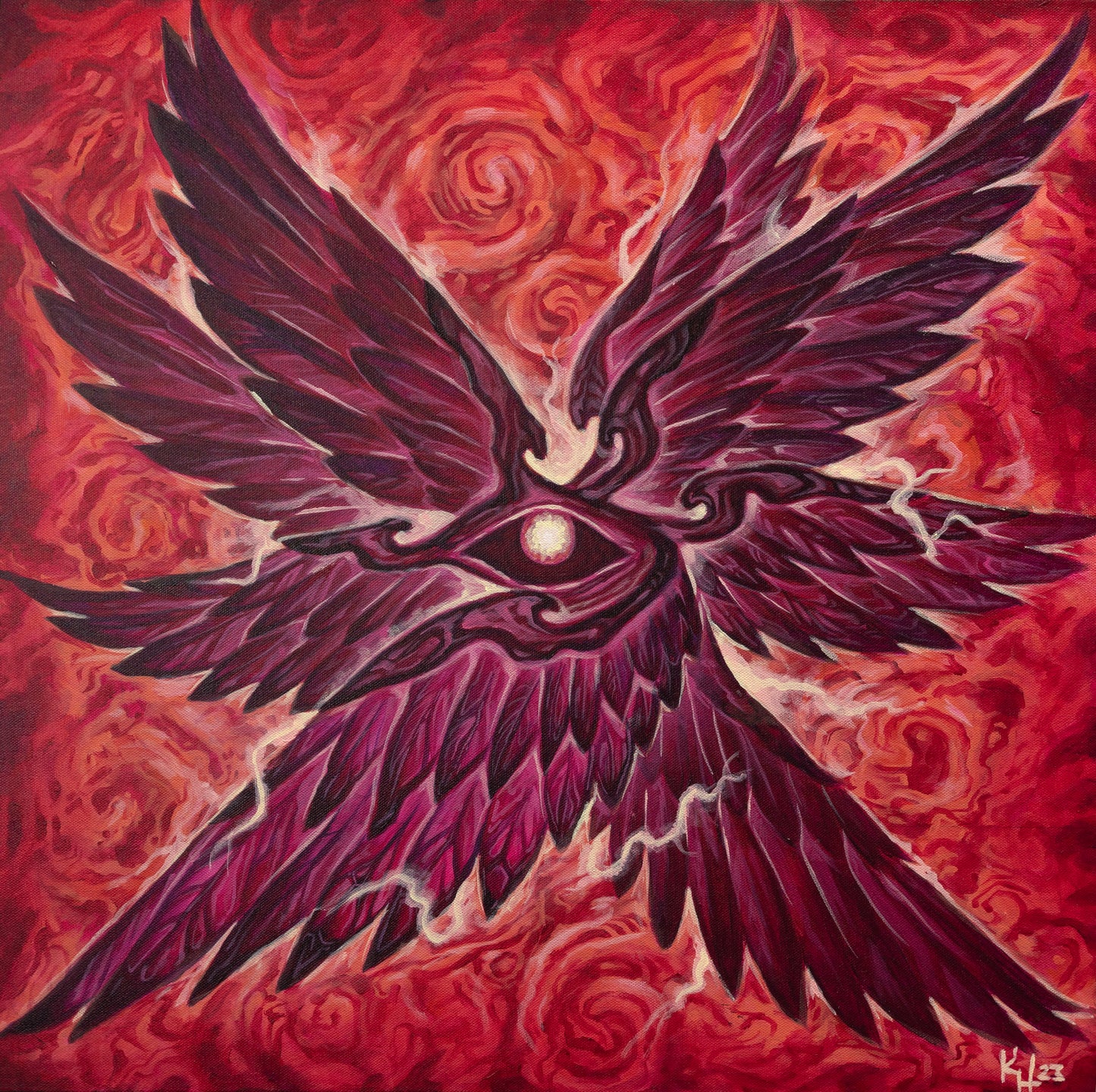 *Seraphim - 24 x 24 by Kevin Hughsam (Original)