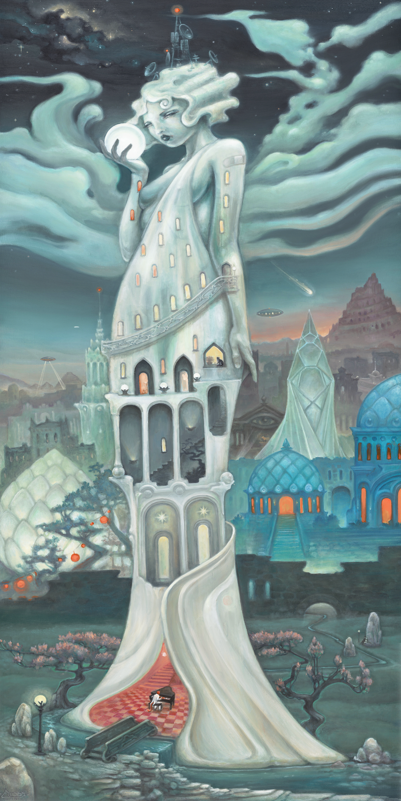 Babylon in Bloom - 32 x 16 (Canvas Print)