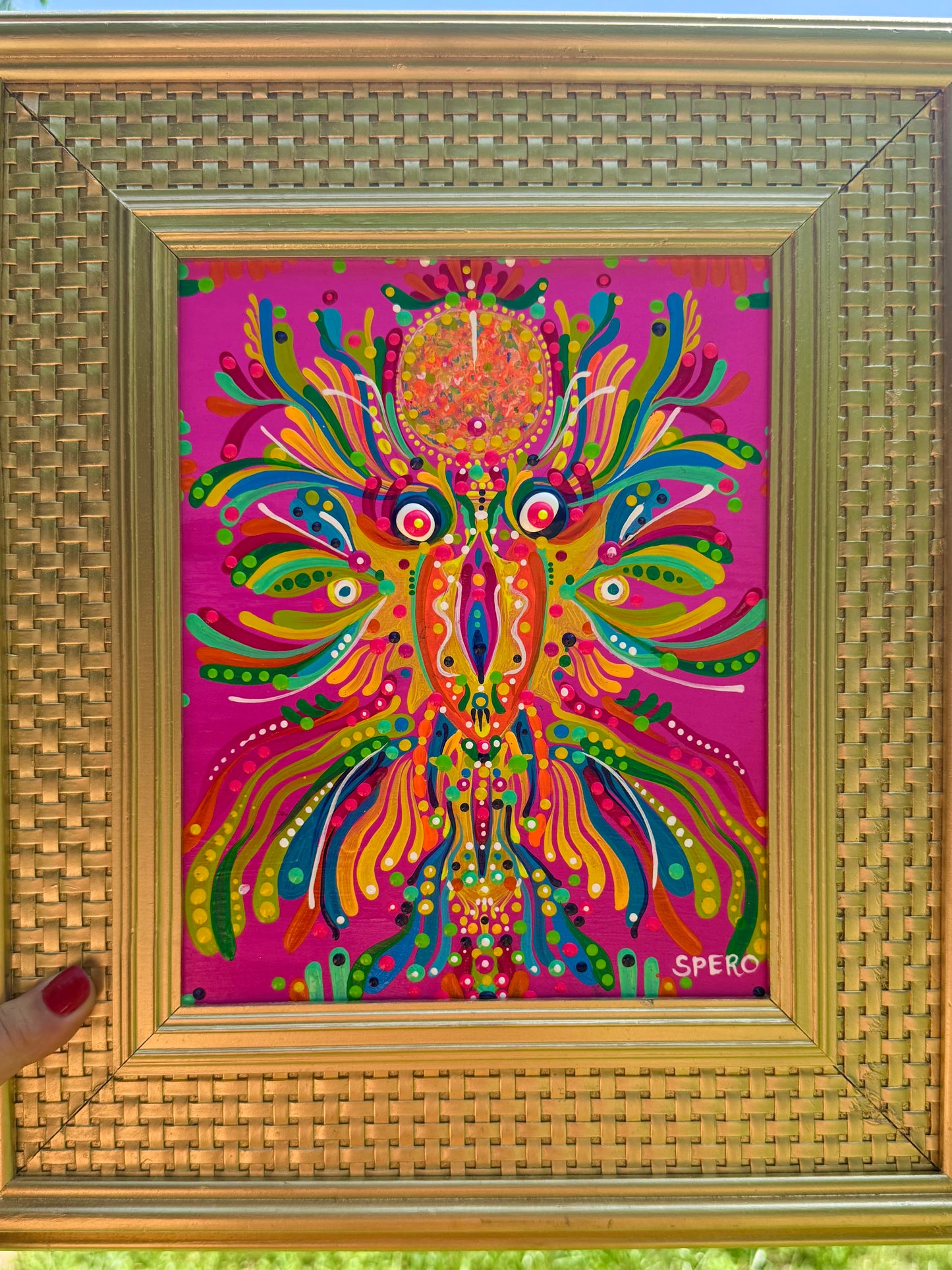 *“Sun Squiggle” - 17 x 16 by Spero (Original)