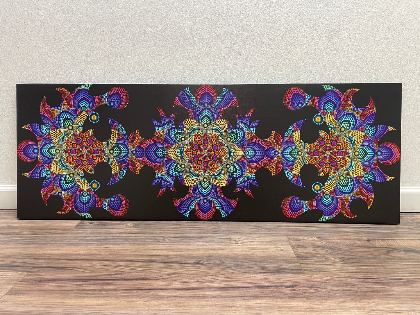 Blossoms of Life - 17 x 47.5 by Brandon Rollin (Canvas Print)