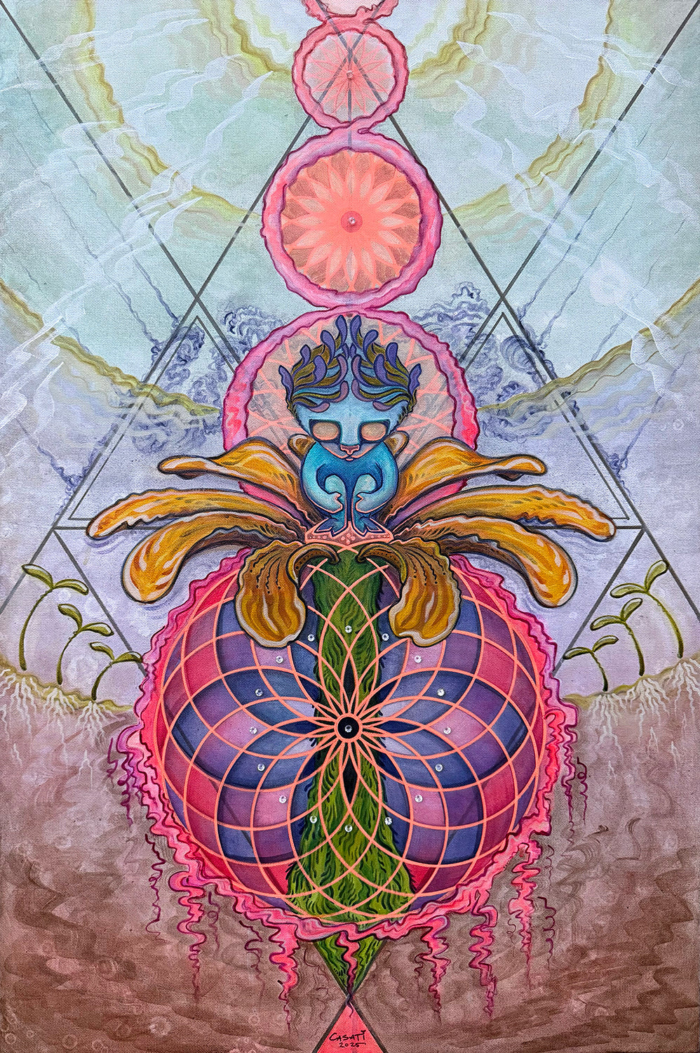 Flower Child - 27 x 18 by Paulina Casati (Canvas Print)