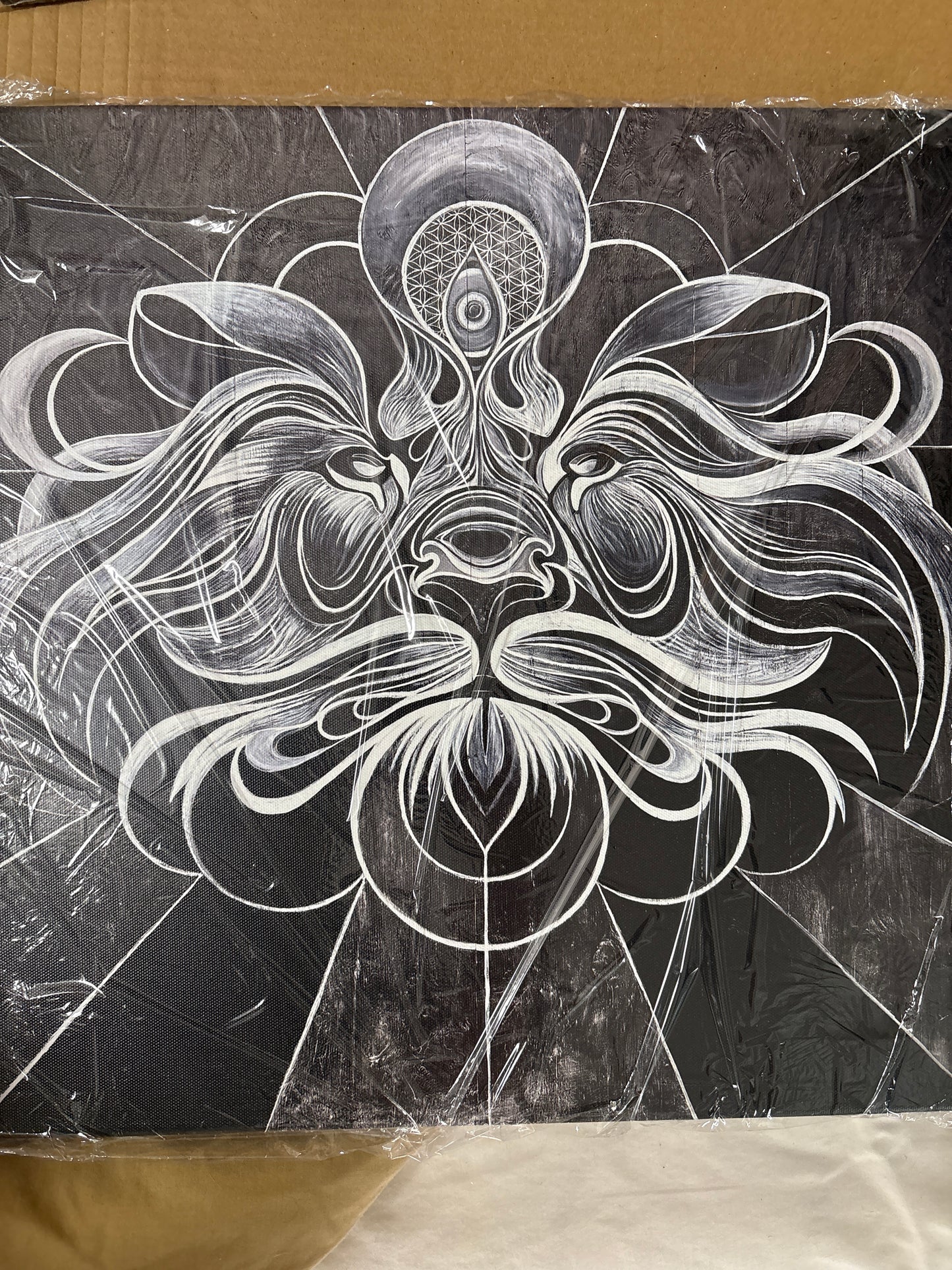 Primal Energy - 16 x 16 by Eye of Swiger (Canvas Print)