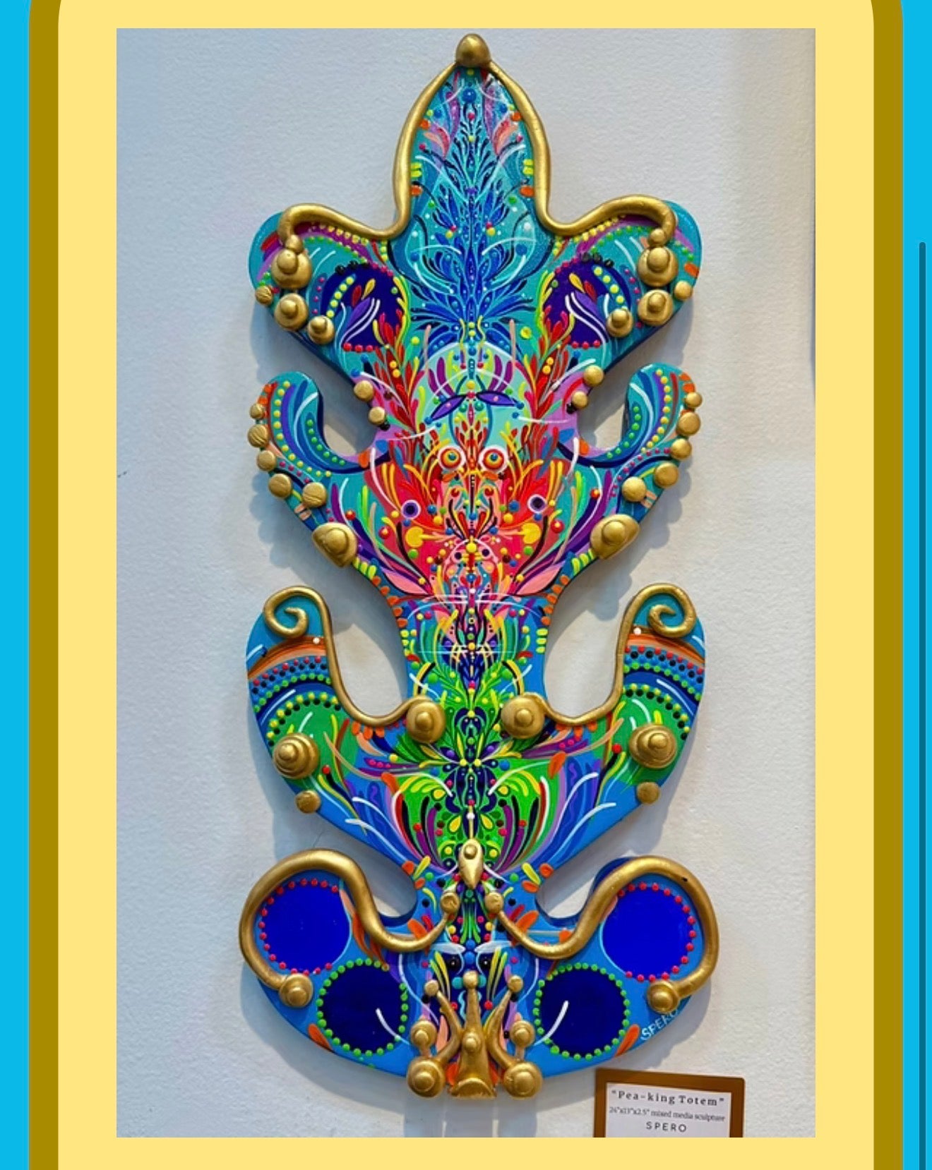 *Peaking Totem - 24 x 14 by Spero (3D Sculpture)