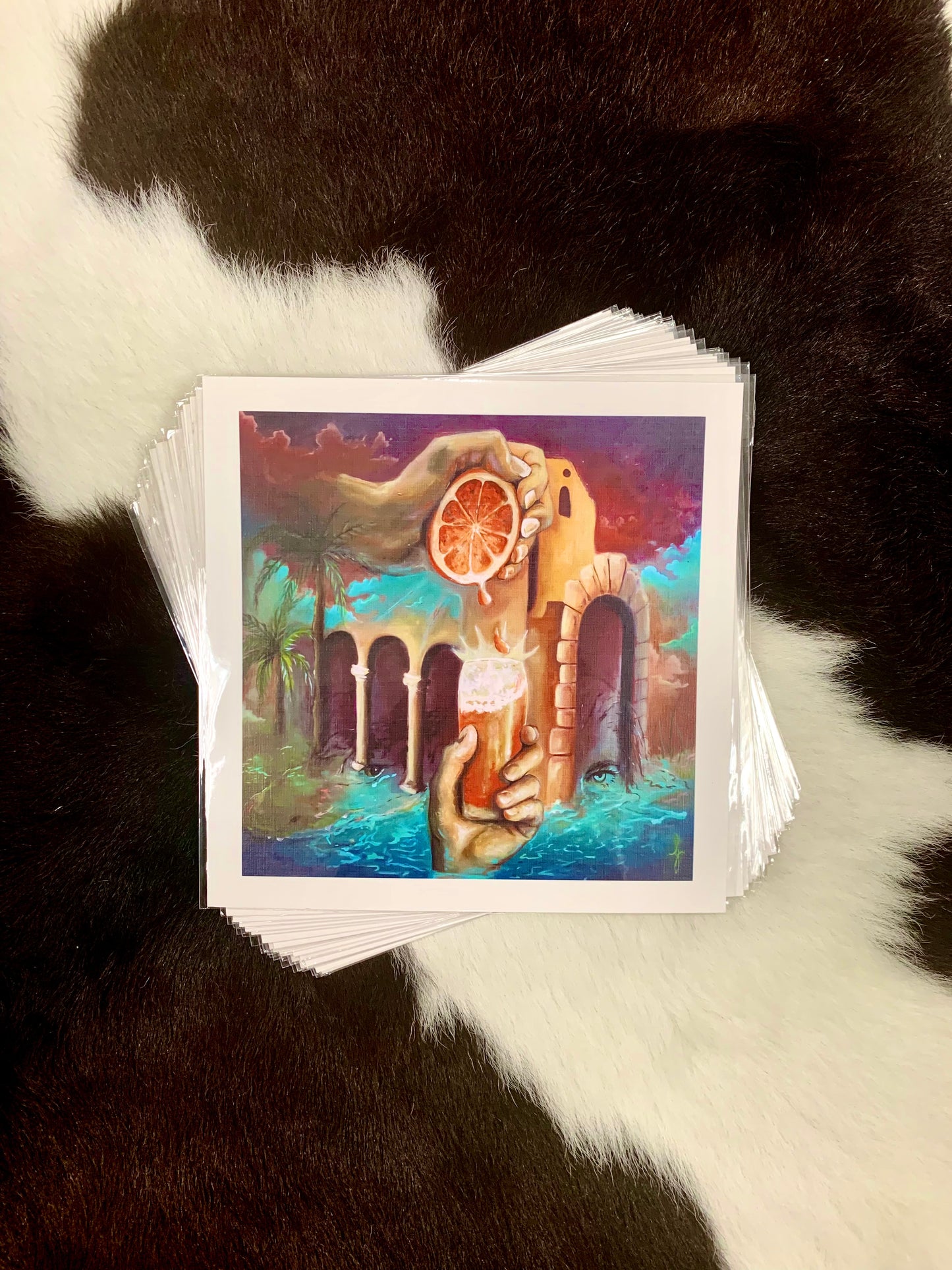*Citradelic - 8 x 8 by Bailey Gumienny (Poster Print)