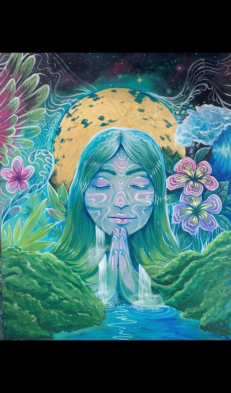 *Inner Peace - 8 x 12 by Ashley Simota (Canvas Print)