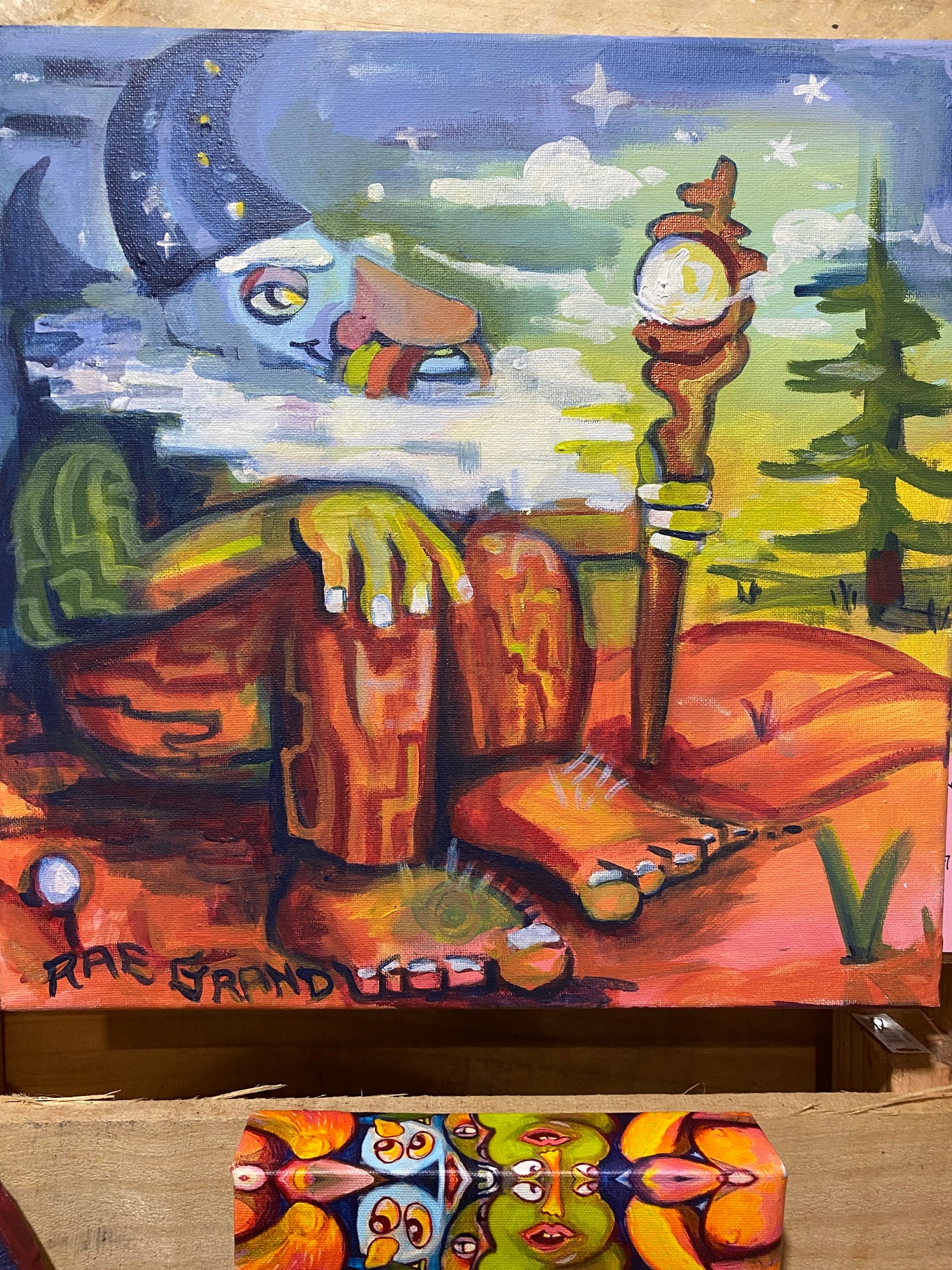 *Roy - 16 x 16 by Rae Grand (Original)