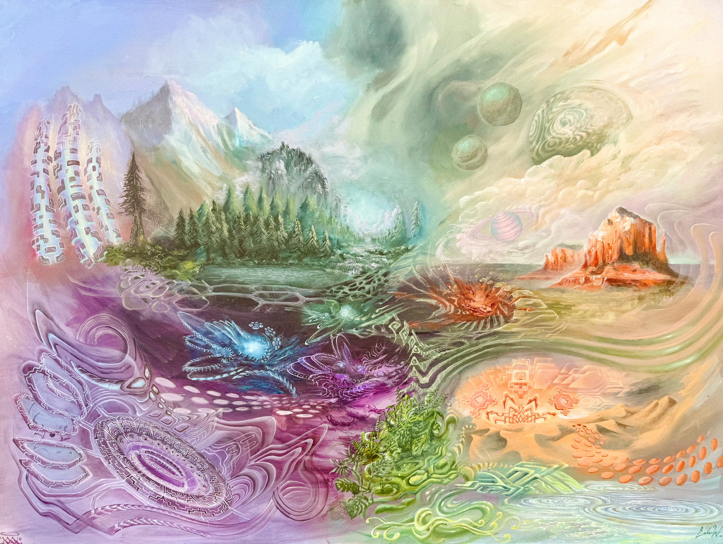 Karmic Expansion - 24 x 32 by Atlas1618 (Canvas Print)