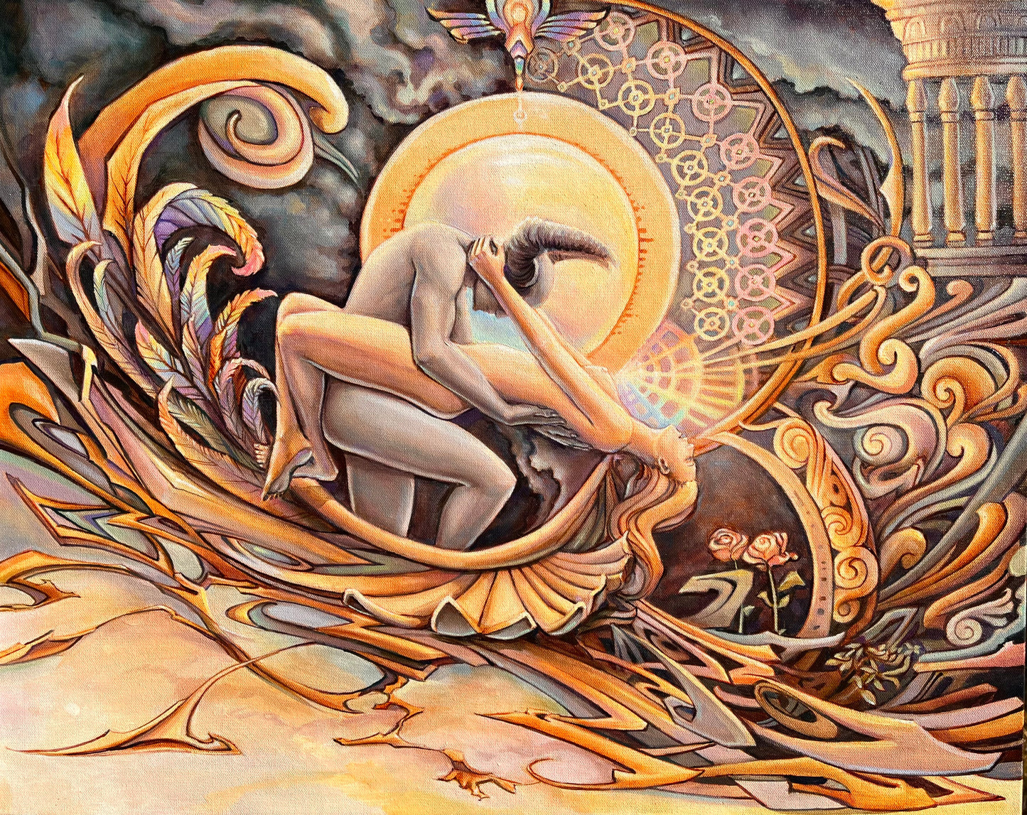 Marriage of the Earth and Sky - 18 x 24 by Seth McMahon (Canvas Print)