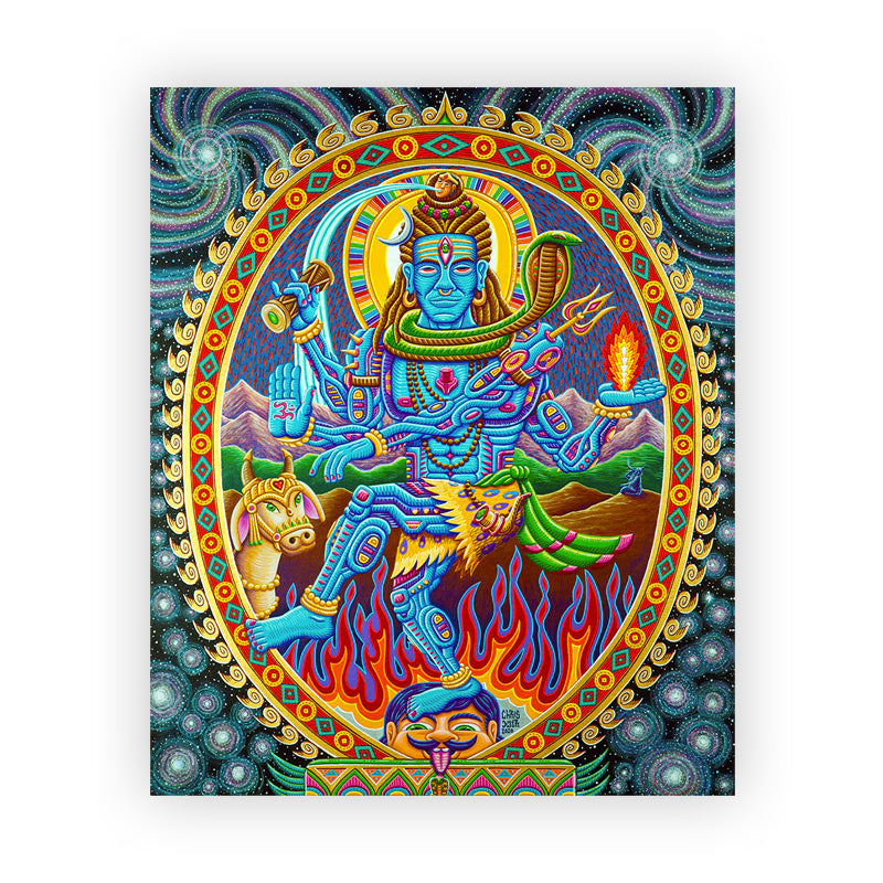 Nataraja Shiva - 24 x 20 by Chris Dyer (Canvas Print)