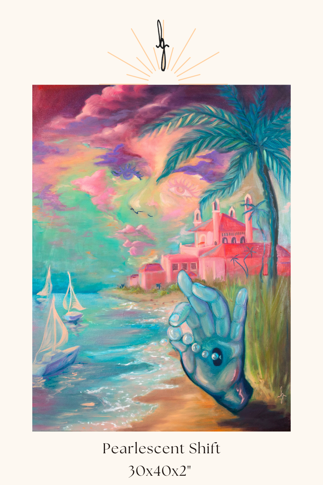 *Pearlescent Shift - 40 x 30 by Bailey Gumienny (Original)