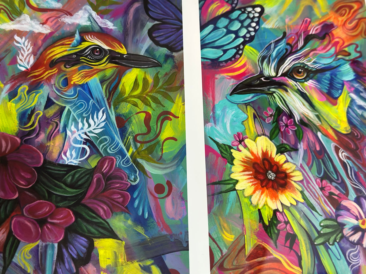 *Birdhouse Diptych - 11 x 14 by Chaya Av (Poster Print)