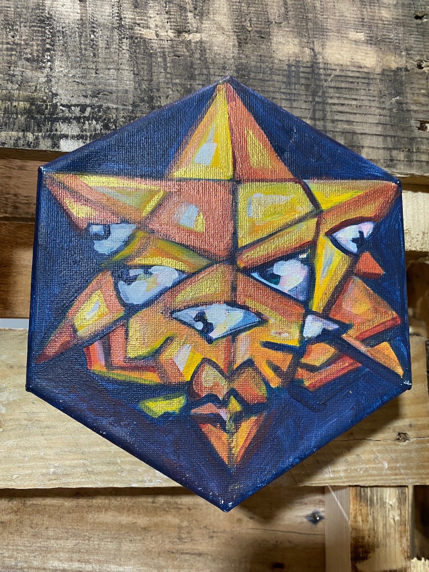 *Merkaba - 6 x 6 by Rae Grand (Original)