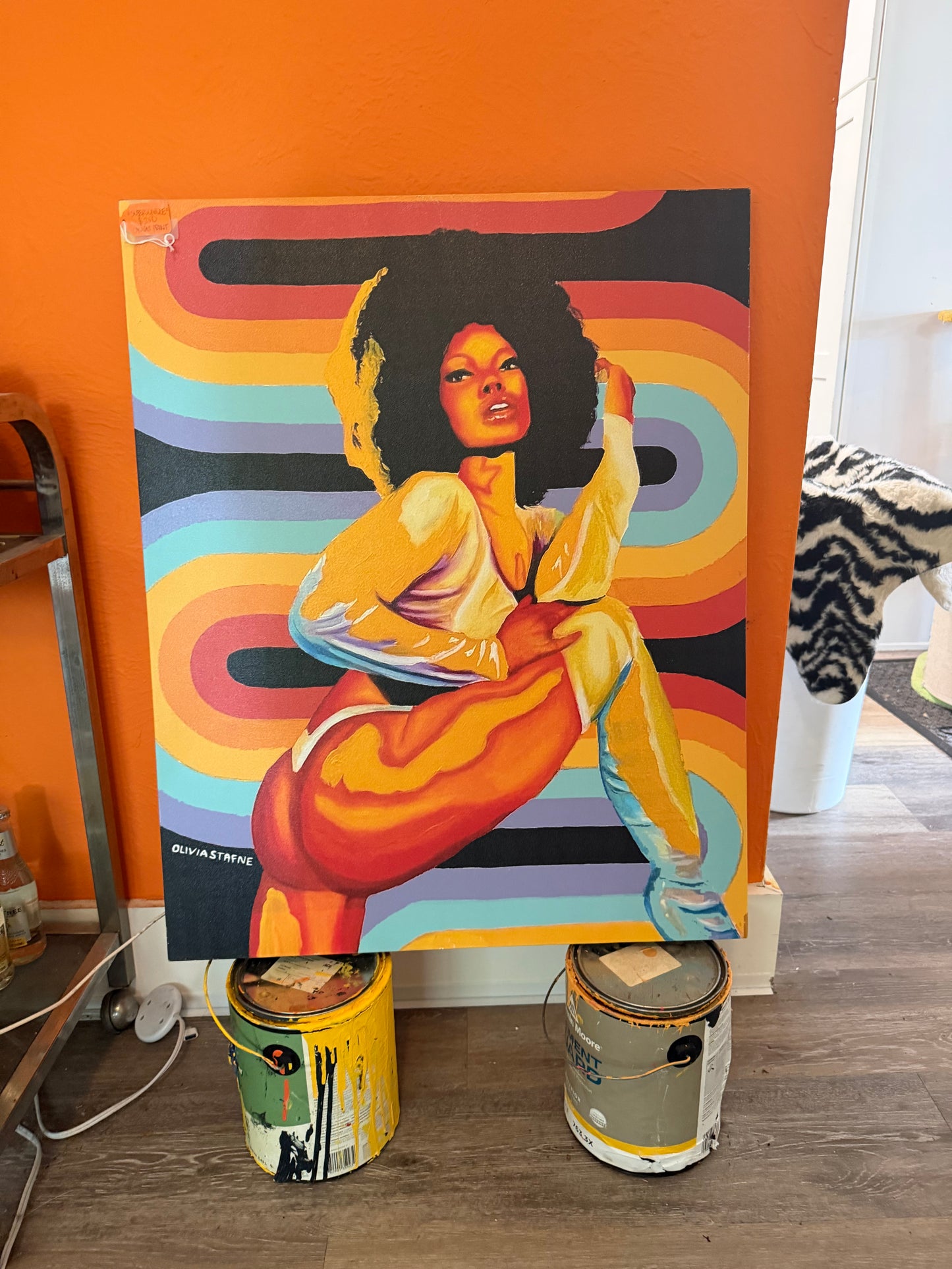 *Supersonique - 30 x 24 by Olivia Stafne (Canvas Print)