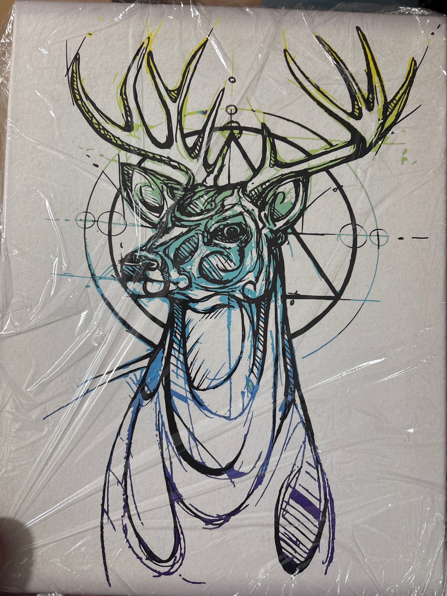 Deer - 12 x 16 by Eye of Swiger (Canvas Print)