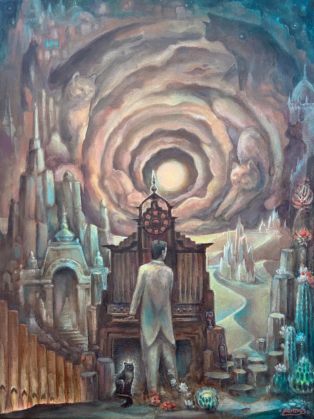 *Toc'CAT'a in D minor - 16 x 12 by Josh Audiss (Poster Print)