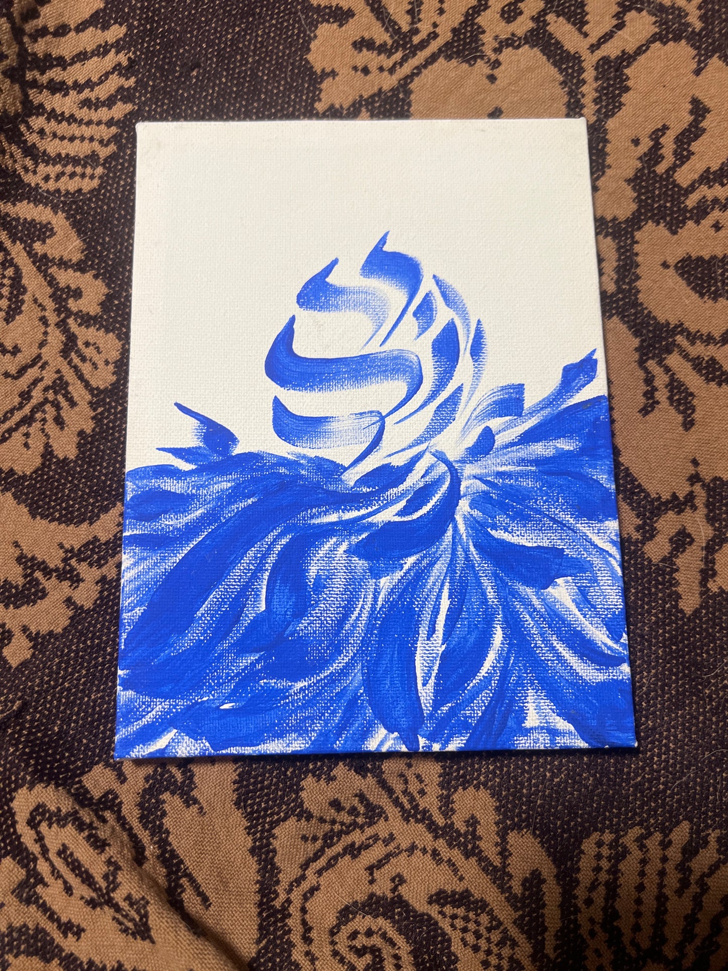 *Blue on white canvas - 8 x 6 by SEIP (Original)
