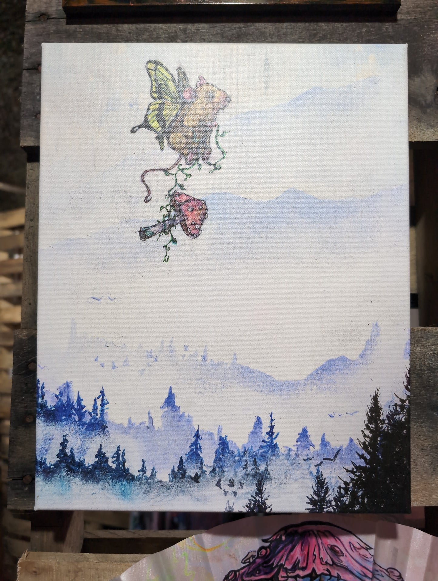 Spore Spreader pt. 2 - 11 x 14 by Fae of Ilaria (Canvas Print)