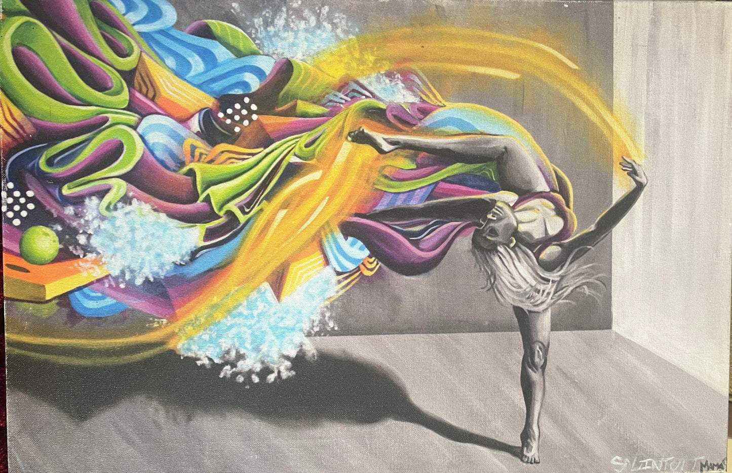 *Lingua Amuri - 16 x 24 by Raw.Sol (Canvas Print)