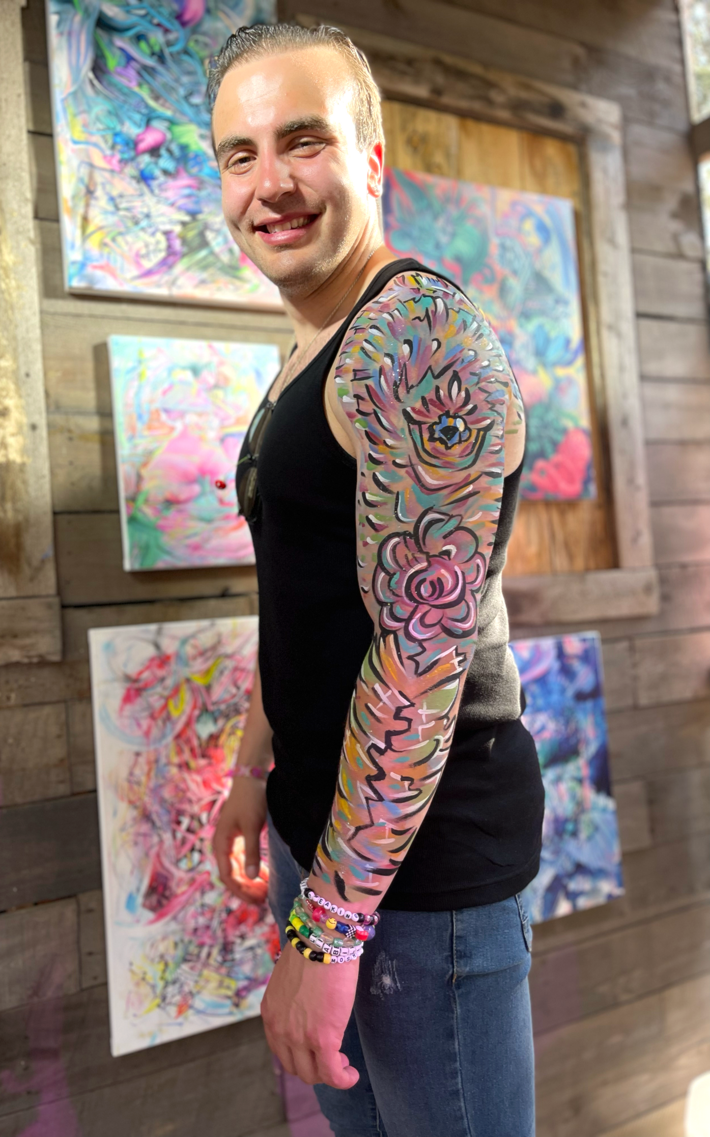 *Sleeve/Body Face Painting - 24 x 10 by Katie Fogg (Other)