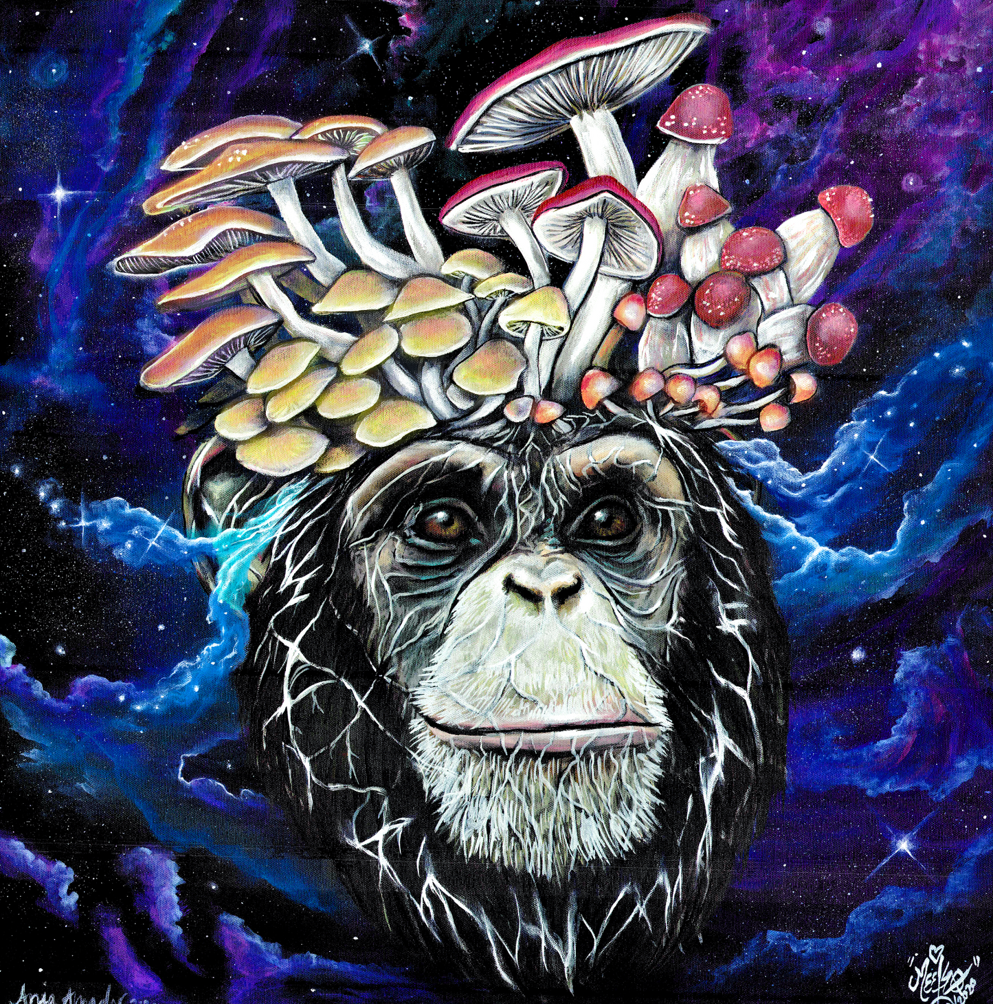 *Evolution of Consciousness - 24 x 24 by Ania Amador (Original)