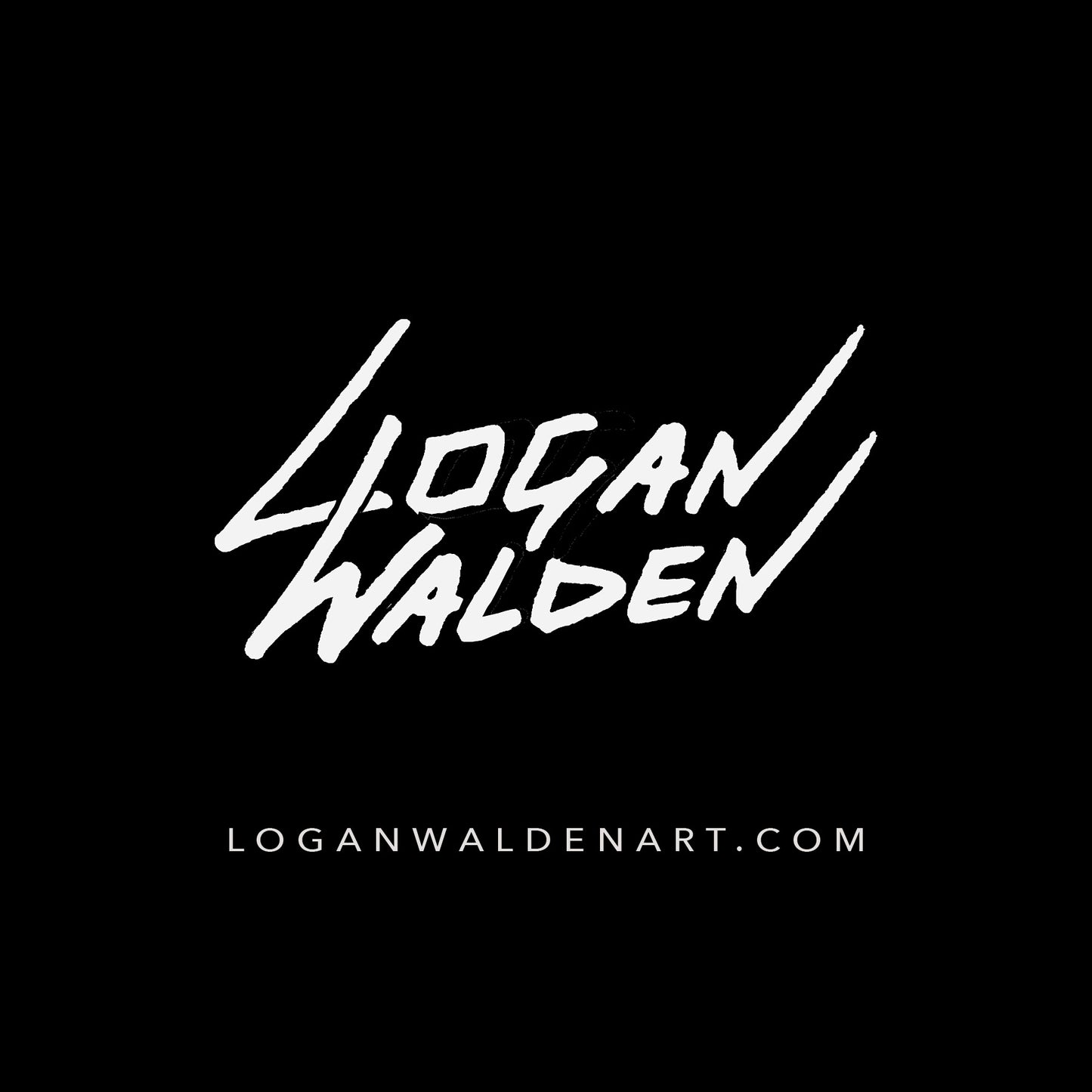 *Logan Walden Title Sign - 6 x 6 by Logan Walden Art (Poster Print)