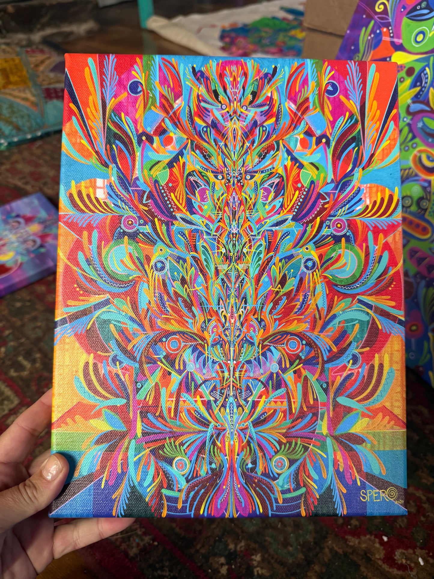 *“Microcosmic Reticulum”  - 12 x 9 by Spero Art (Canvas Print)