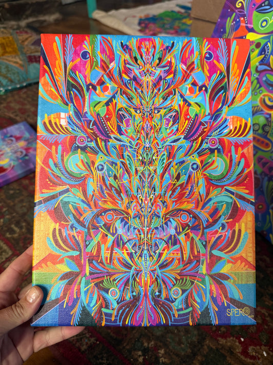 *“Microcosmic Reticulum”  - 12 x 9 by Spero Art (Canvas Print)