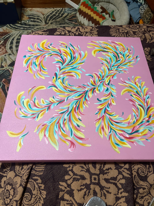 *Carousel Horses - 24 x 24 by SEIP (Original)