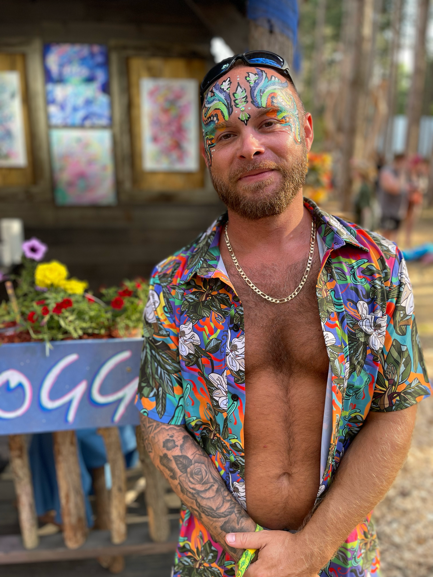 *Full Face Face Painting - 8 x 8 by Katie Fogg (Other)