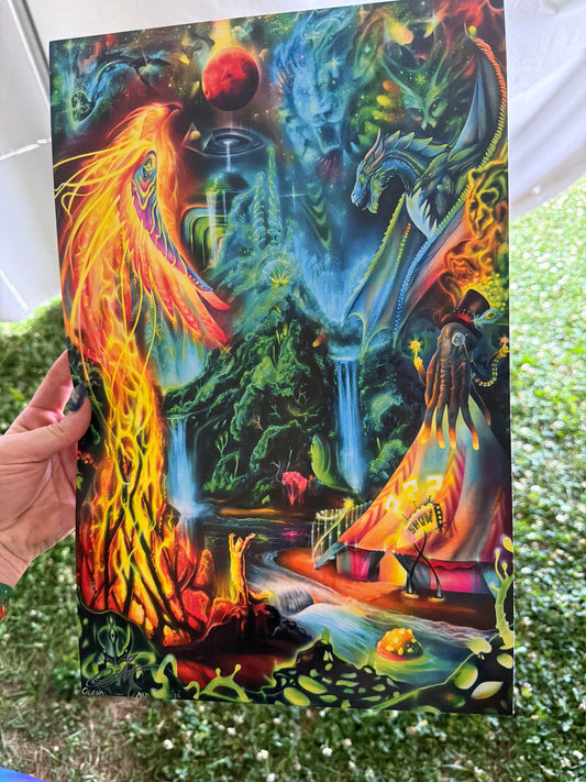 *PsyCircle Matte Paper Print by Ocean Man  (Poster Print)