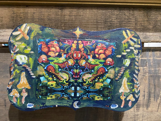 *Mirrored Copper Mushroom  - 3 x 6 by Rae Grand  (Other)