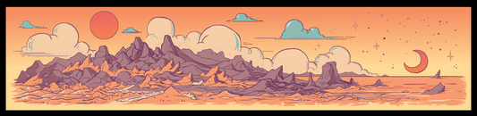 *Mountain of Time - 8 x 36 by Rutherford (Poster Print)