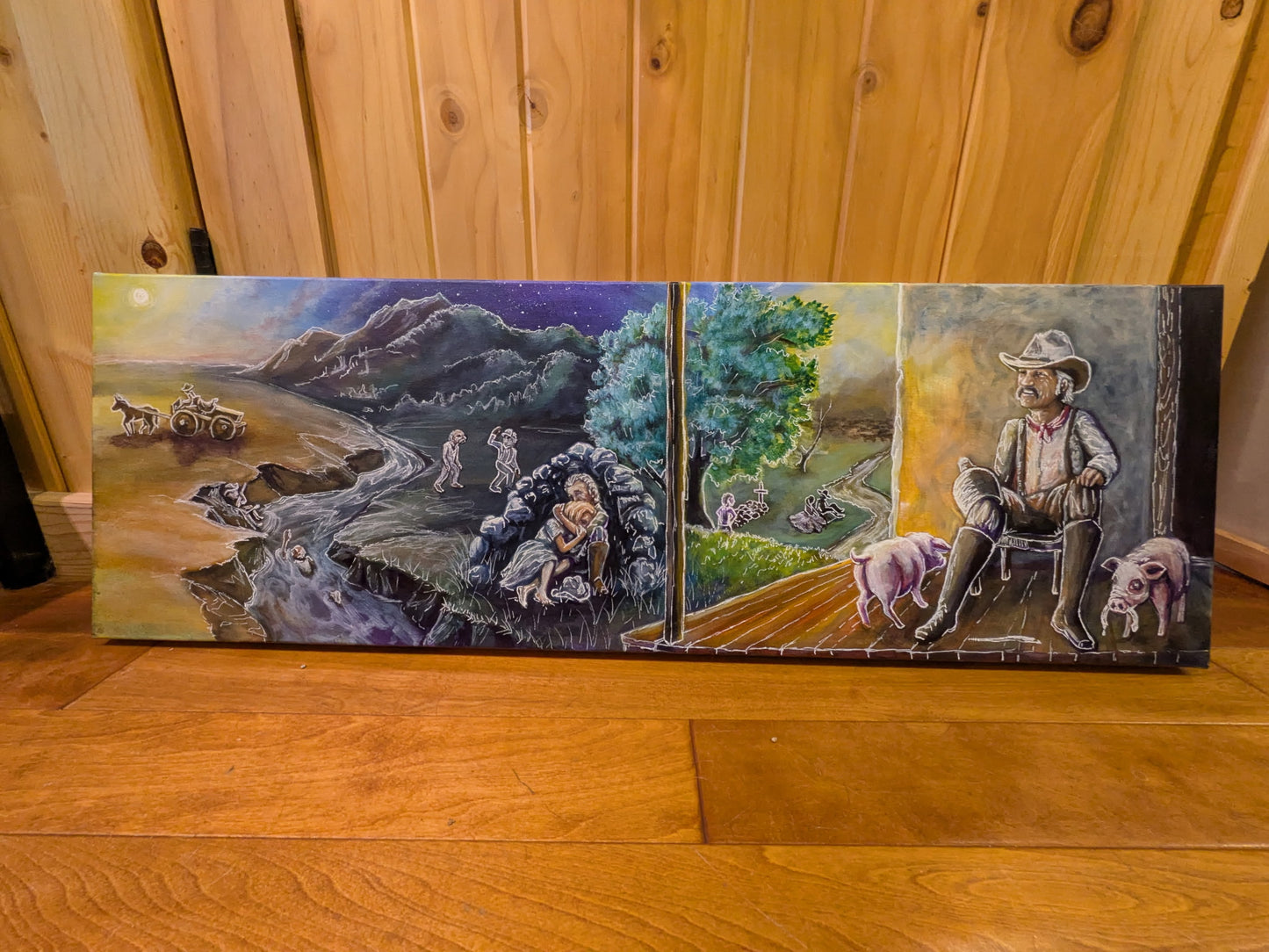 *Hell of a Party - 12 x 36 by Ashton HIll (Original)