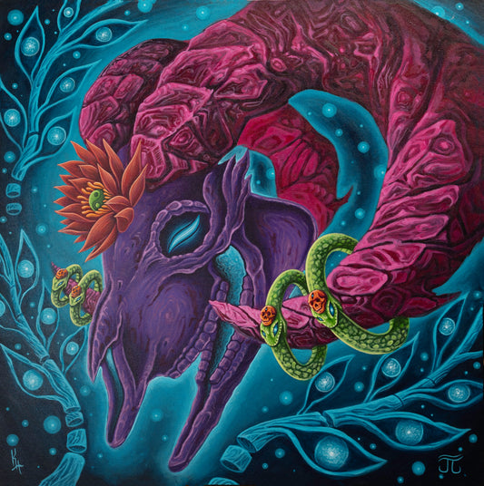 *Aries  - 36 x 36 by Kevin Hughsam (Original)