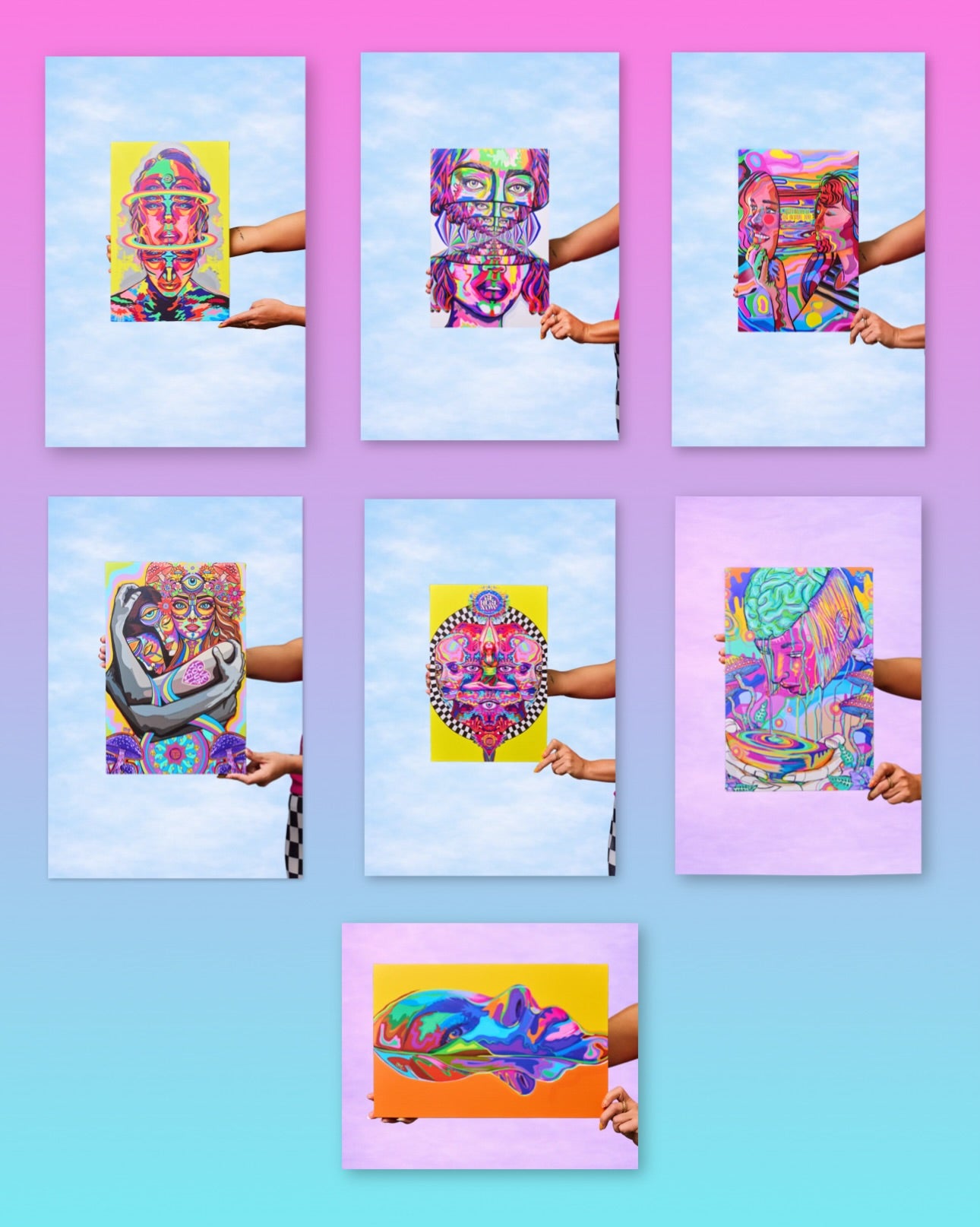 ASSORTED CANVASES - 18 x 12 by Moon Child Studio (Canvas Print)