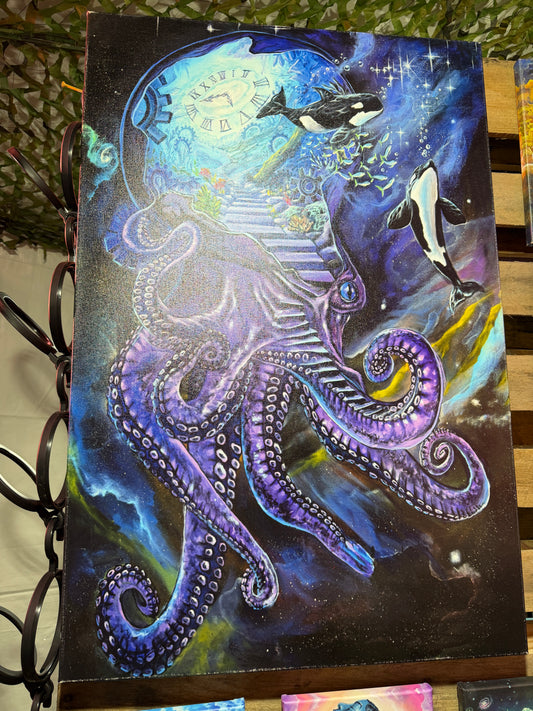 Time Space Reality (Anamorphosis Arts) - 36 x 24 by Ania Amador (Canvas Print)